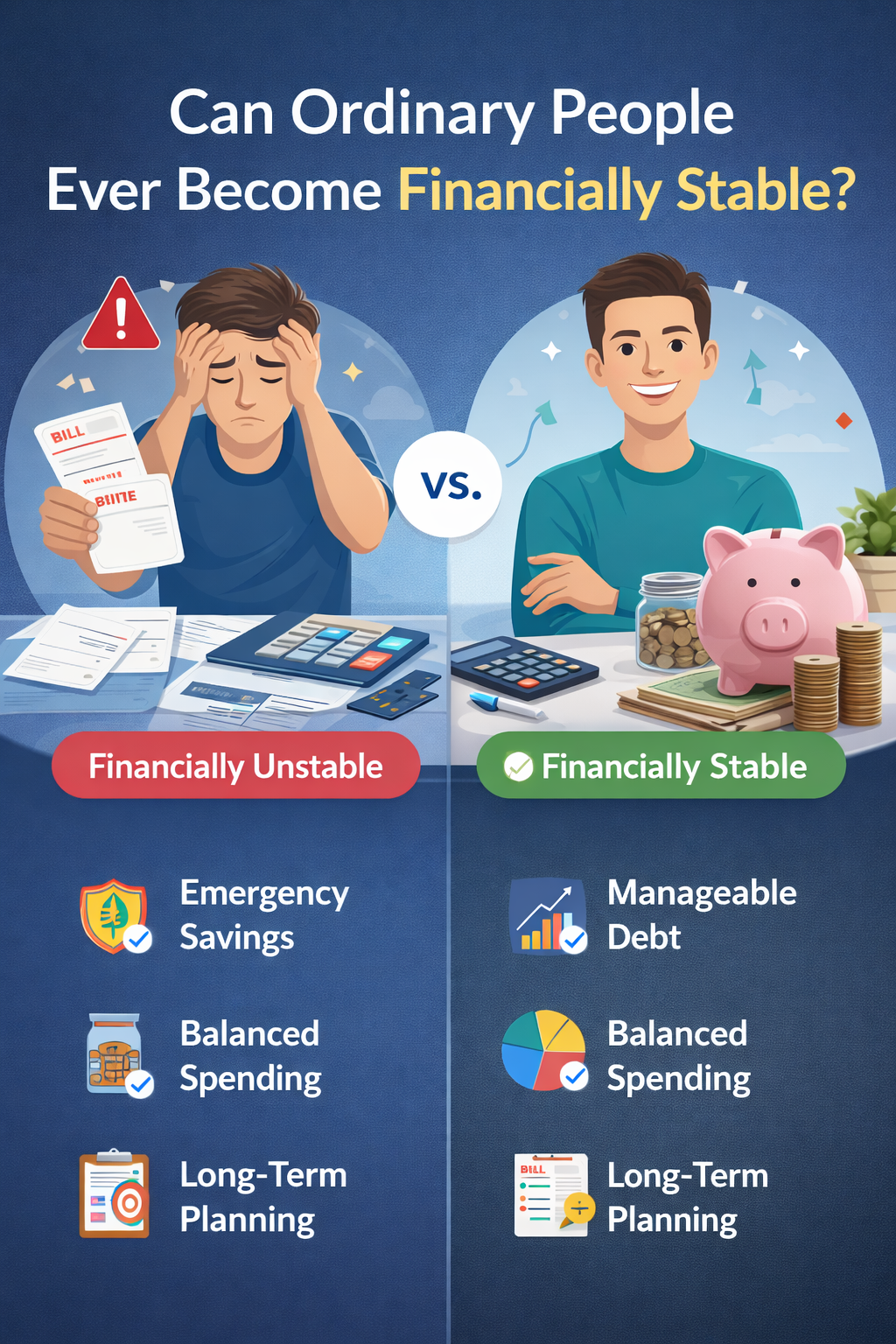 Can Ordinary People Ever Become Financially Stable?