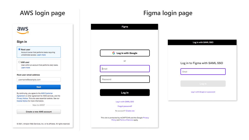 How complex can a login page be? — The login page design of an