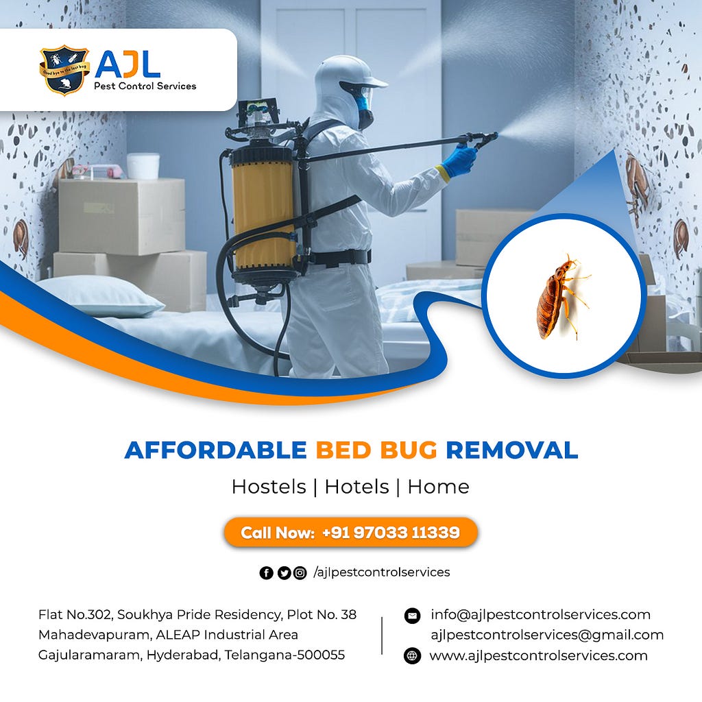 Bed Bug Pest Control Services by AJL Pest Control Services