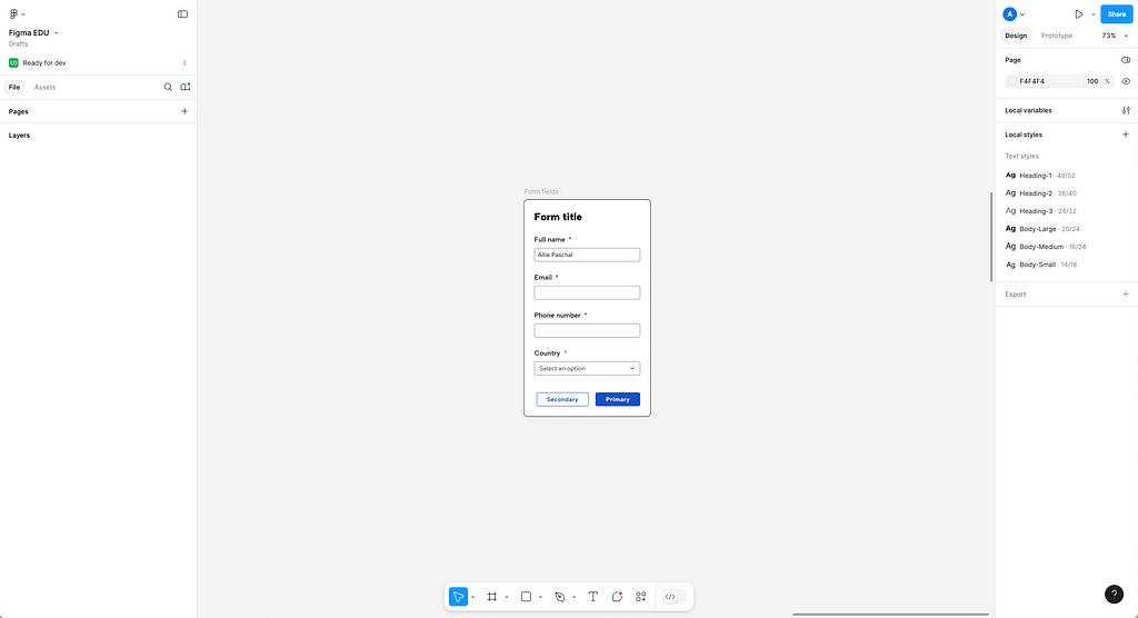 Figma’s UI3 update with fixed panels