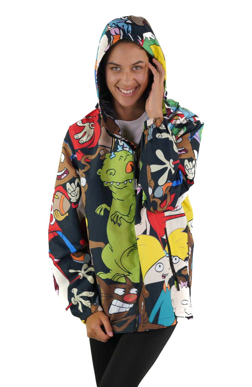 Men’s Nickelodeon Mash Print Windbreaker Jacket