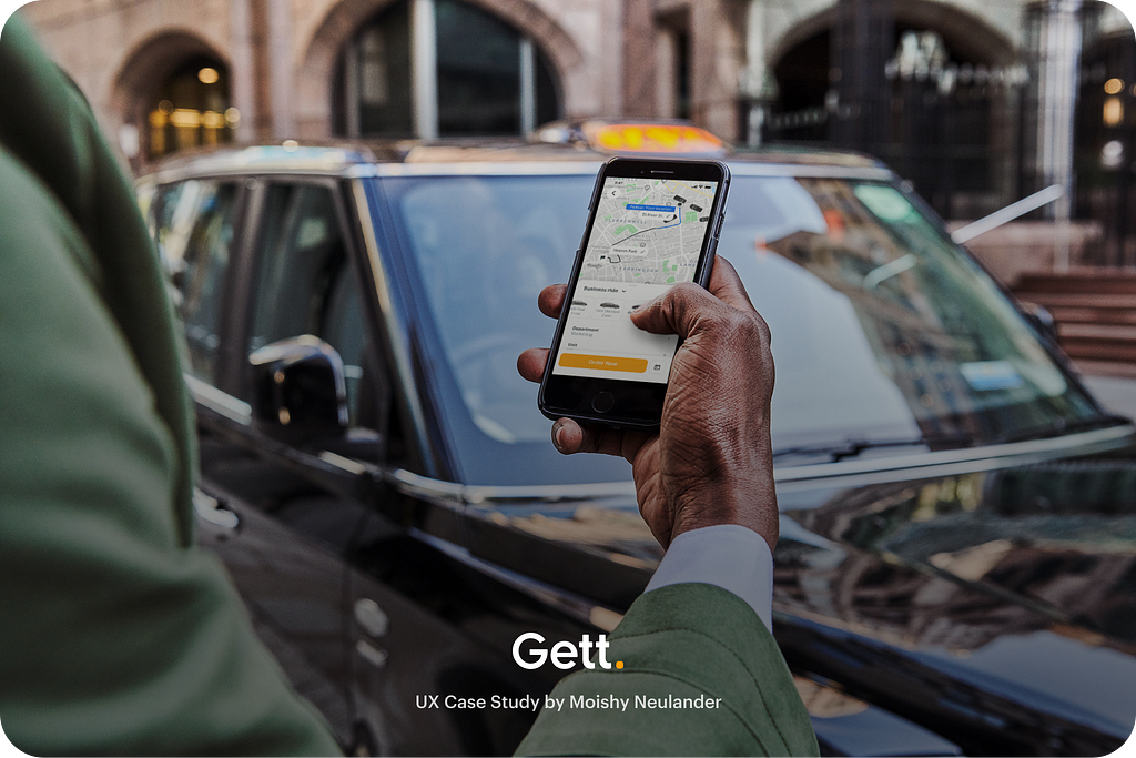 Gett app. Waiting for a driver image