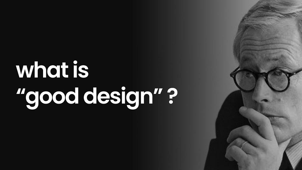 what is good design 10 prcinciples by Dieter Rams