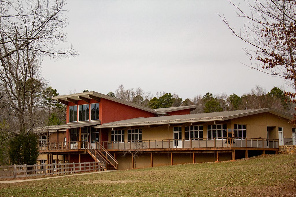 The visitor’s center of Lake Norman State Park.