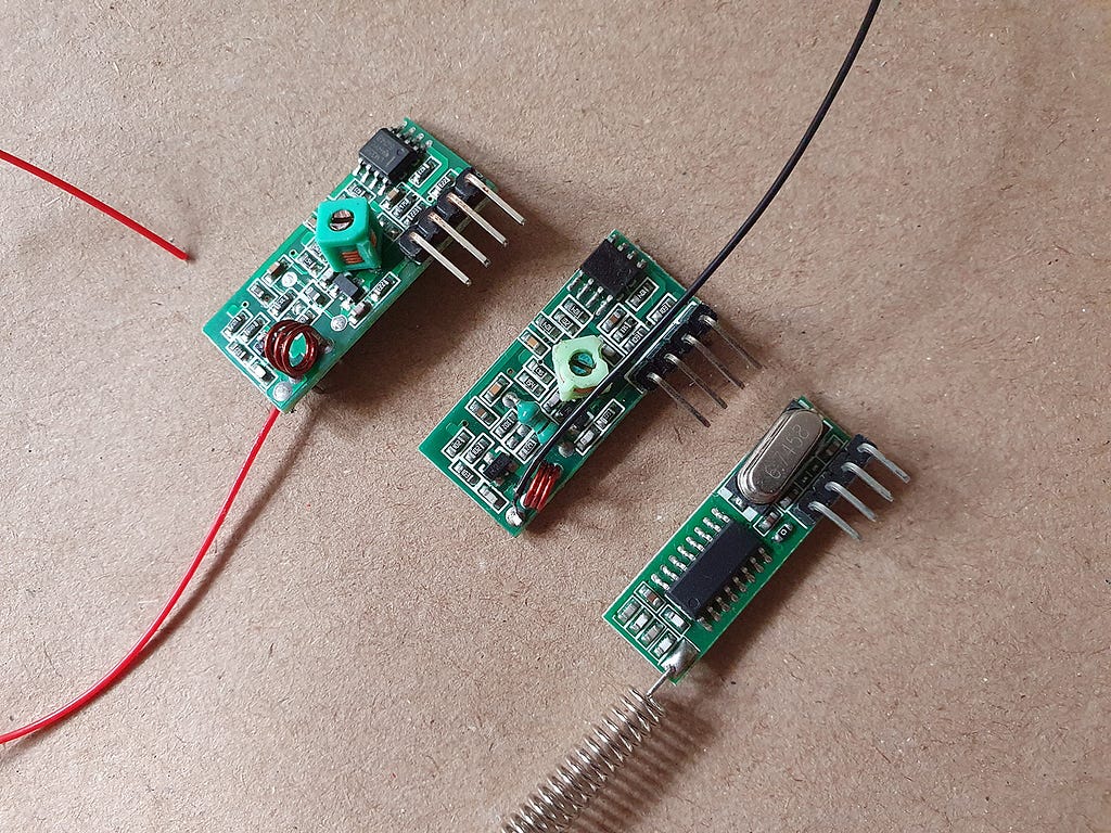 Three different RF receivers