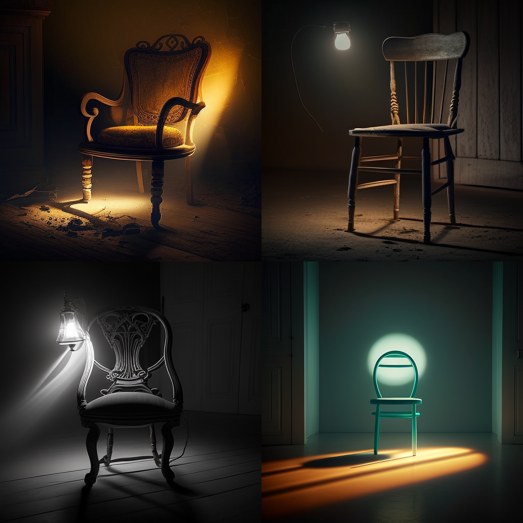 chairs, light