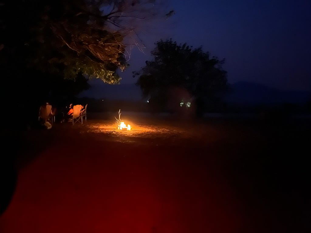 The nightlife for humans in Mana Pools