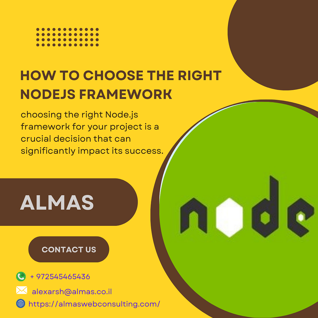 How to choose the right NodeJS Framework