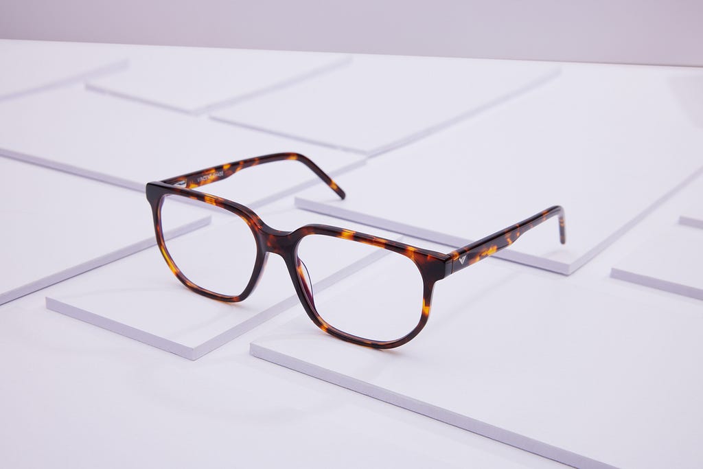 Tortoise Full Rim Geometric Eyeglasses