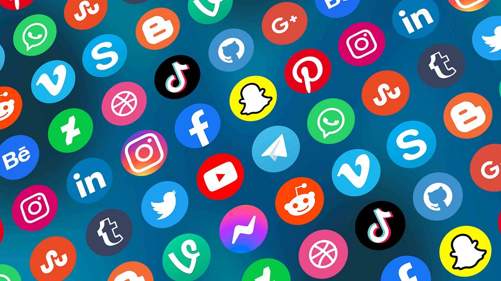 Social Media profiles and their logos