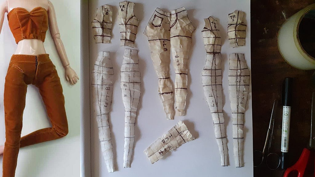 Let’s make block patterns for any size of doll easily!