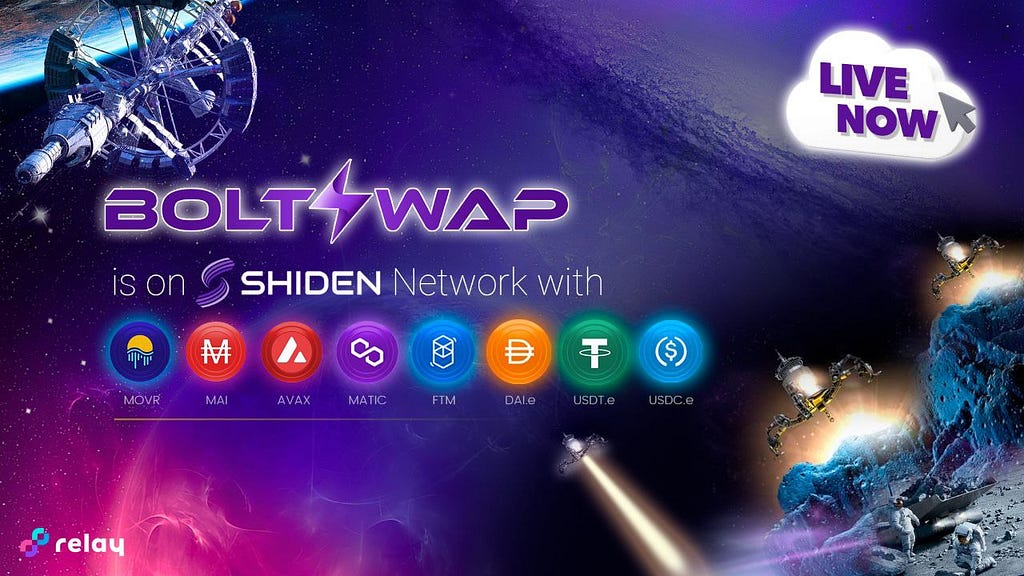 Relay Chain bridge — Boltswap partnership on Shiden