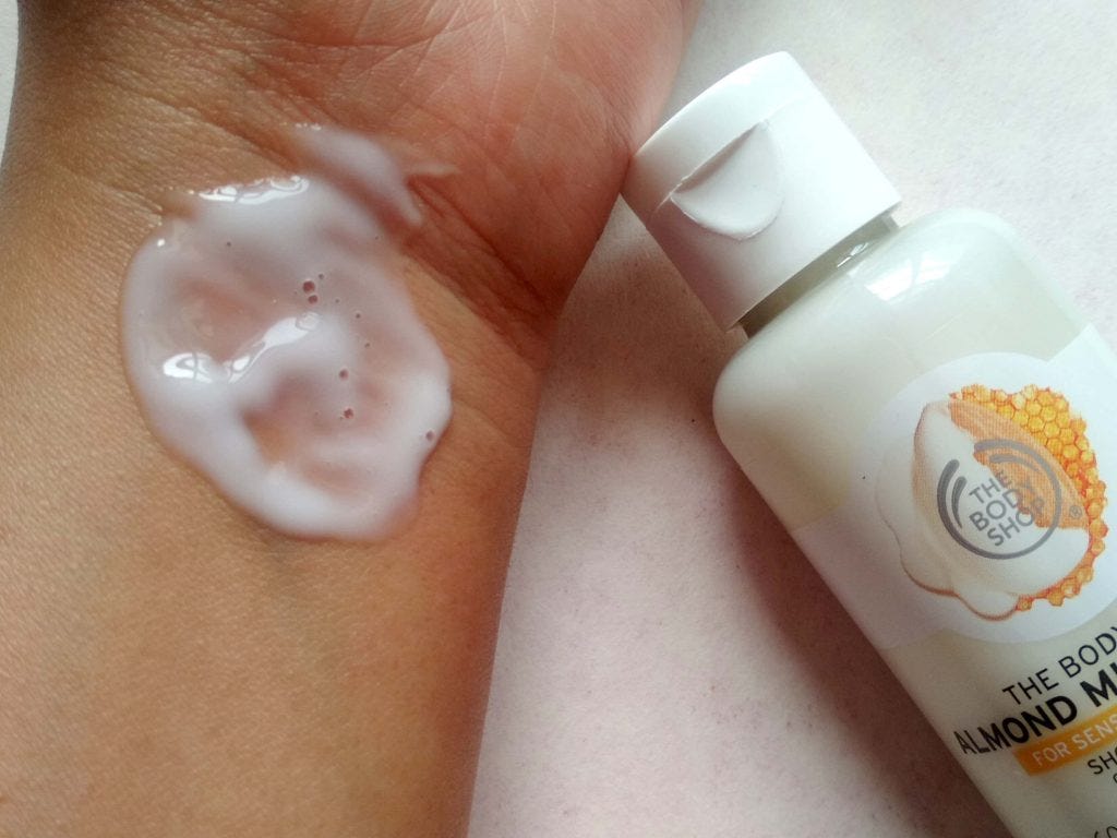 Image 7. The Body Shop Almond Milk & Honey Shower Cream. From khushihamesha.com