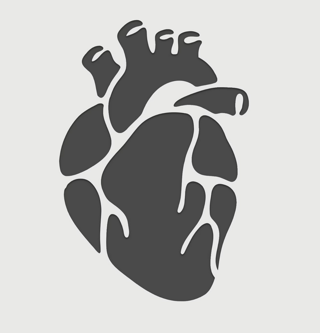 cartoon image of human heart