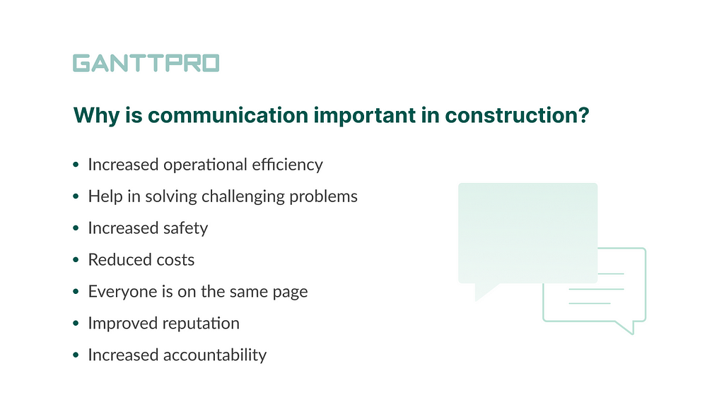 The role of communication in the construction industry