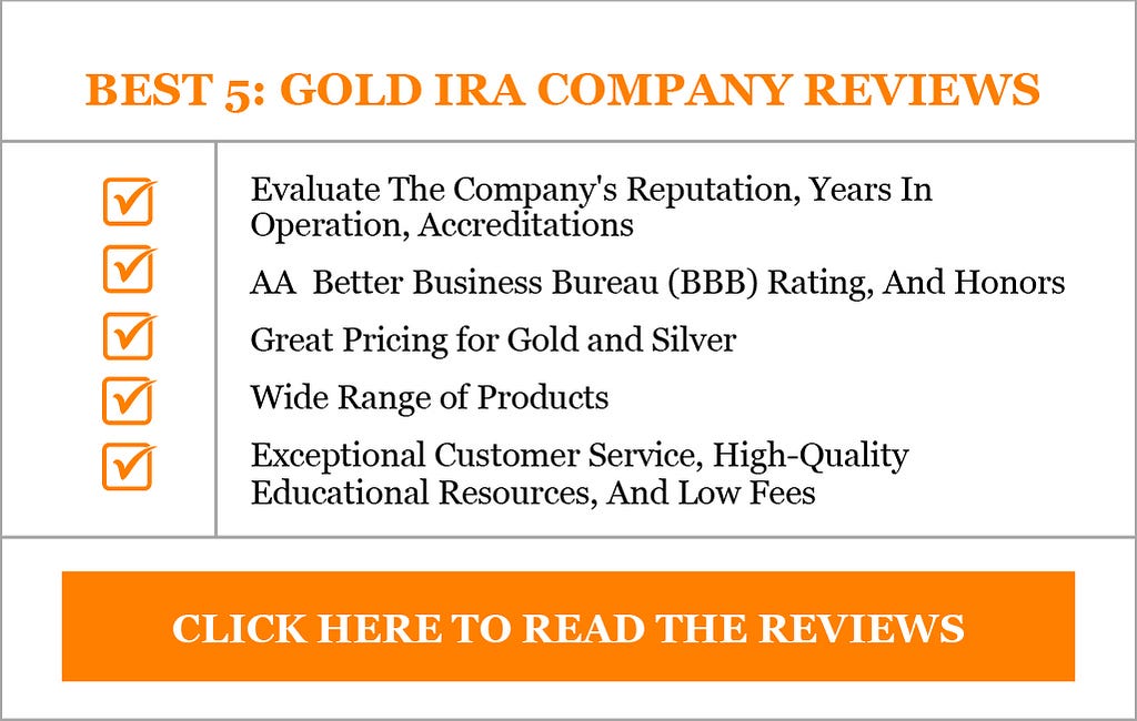 Best 5 Gold IRA Companies