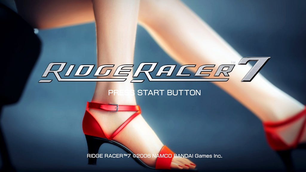 ridge racer 7 ps3 main menu reiko nagase namco