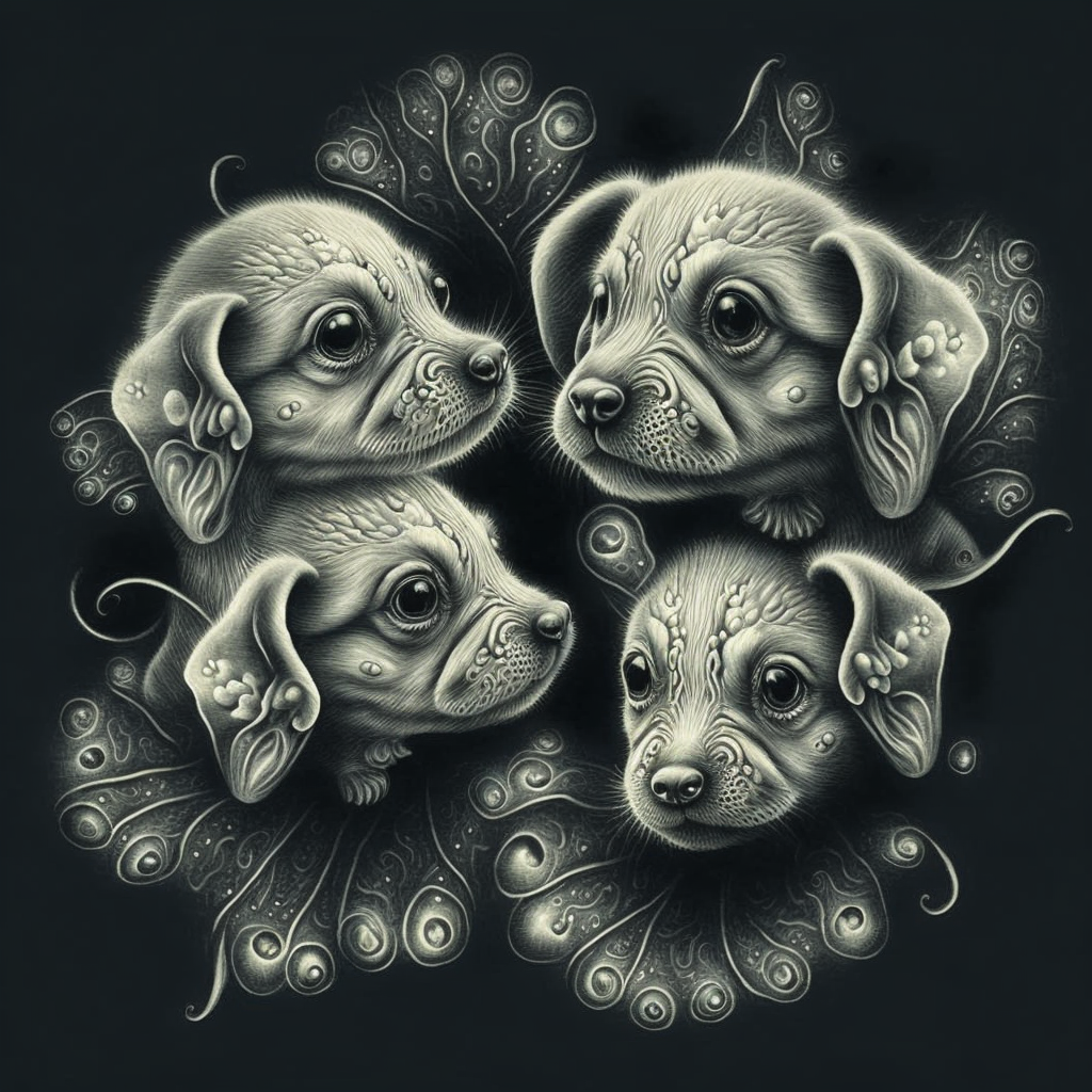 Four puppies, not at all strange looking