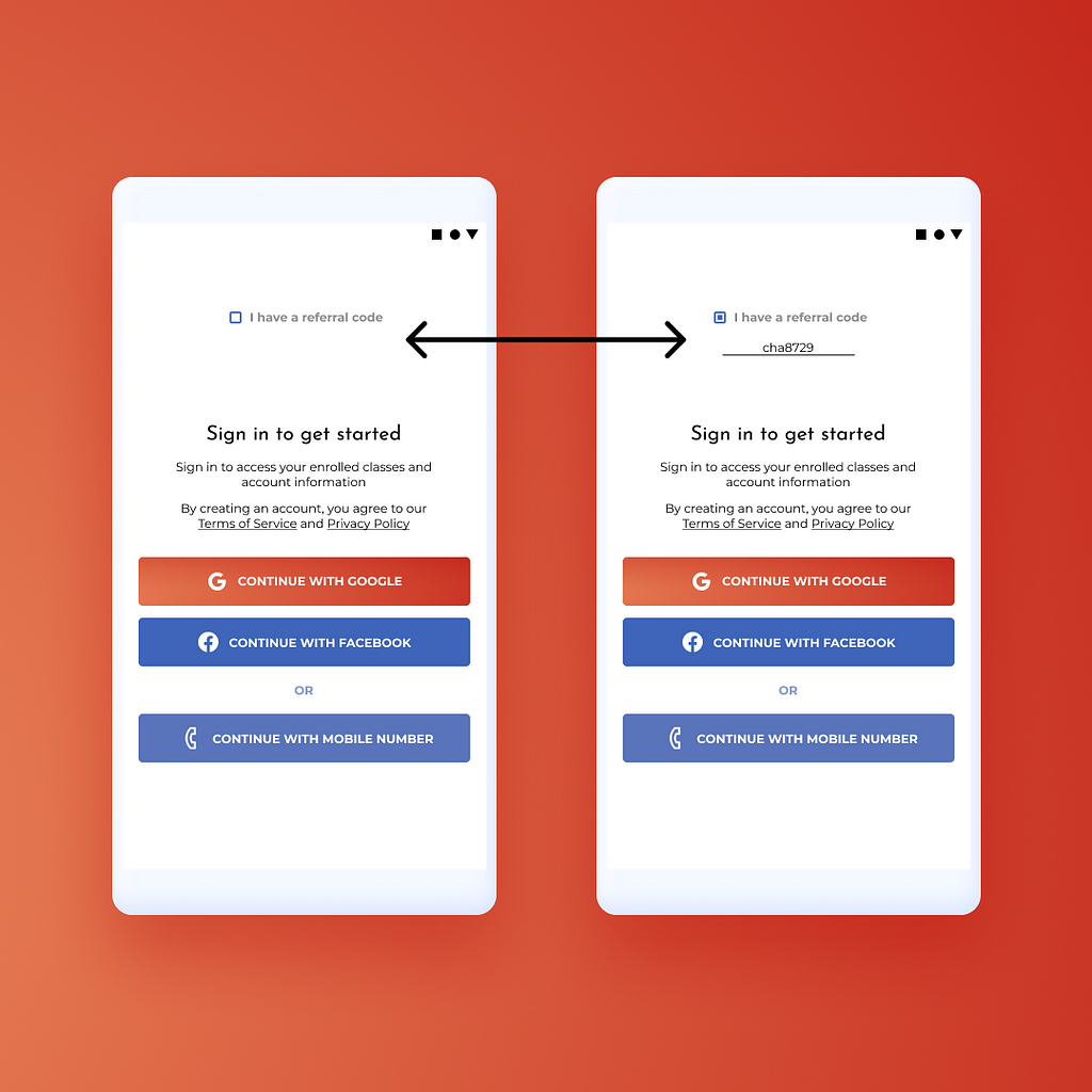 Referral program design for a Business Masterclass app — UX/UI Case