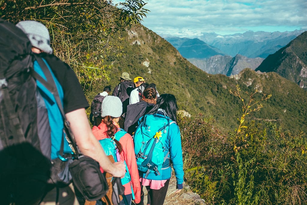 A community of adventure seekers in action.