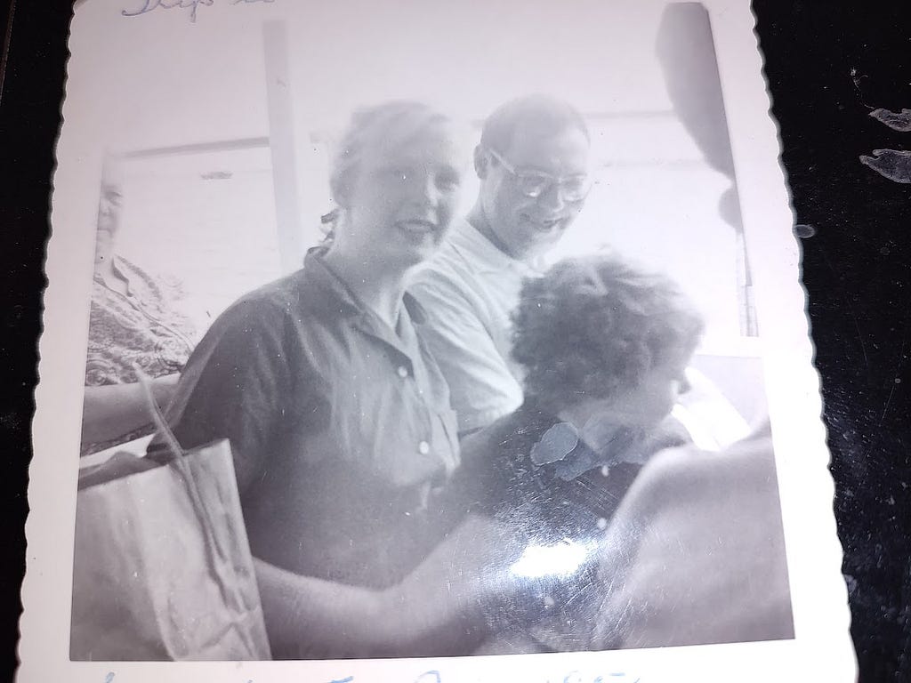 Mom, Uncle Thomas, and I on a ferry ride to Fire Island Beach
