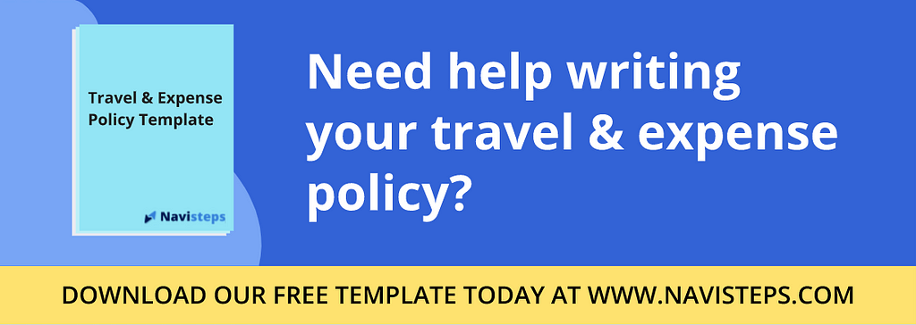 Banner to Navisteps’ T&E policy template