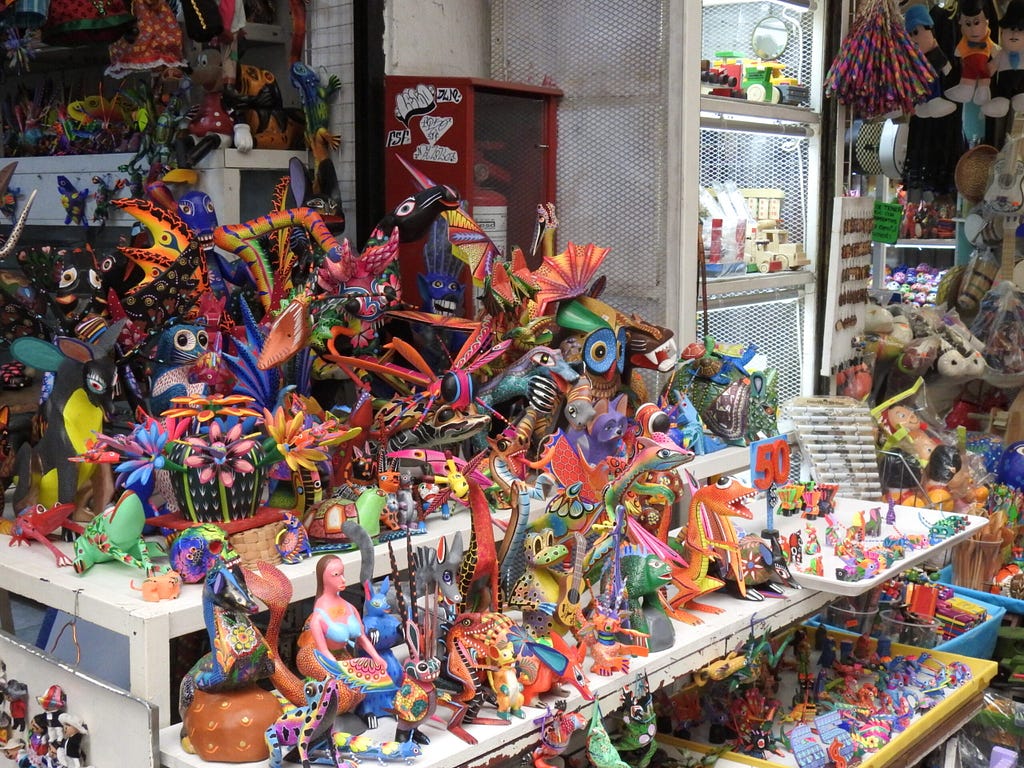 Alebrijes and other Mexican handicrafts