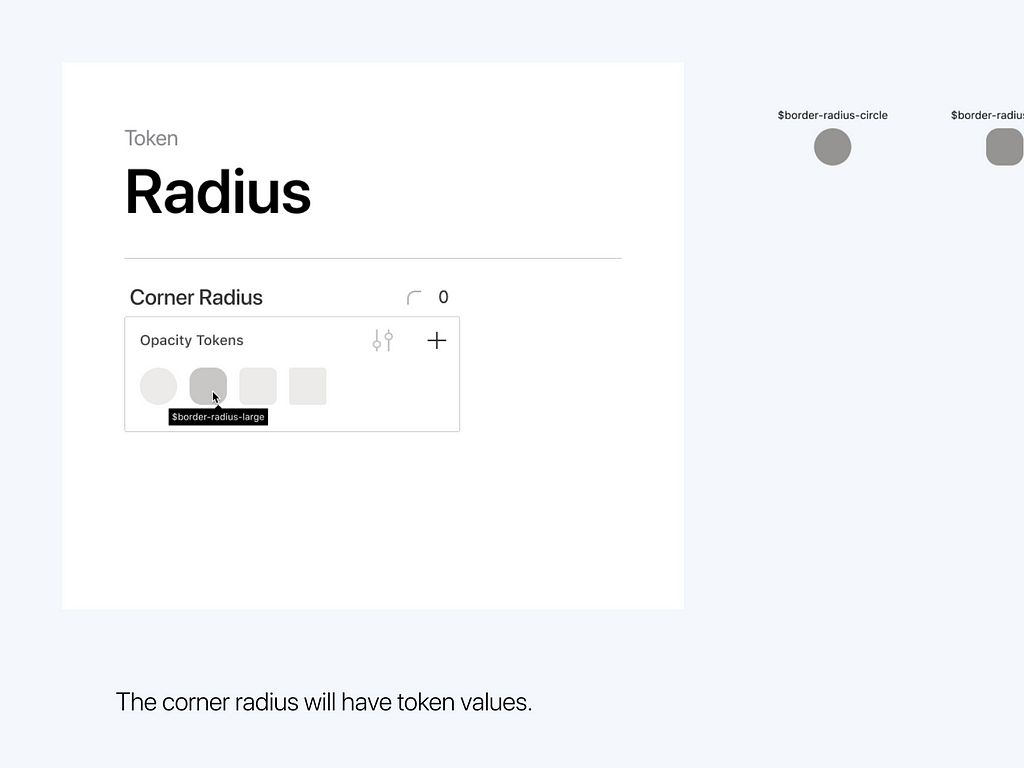 Radius tokens, a proposal for Figma styles alternative.