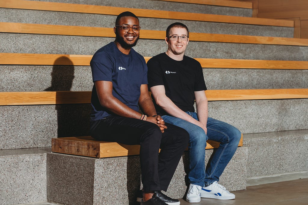 Picture of Olaoluwa Ogundeji and Brian Giggle, cofounders of Mimrr.