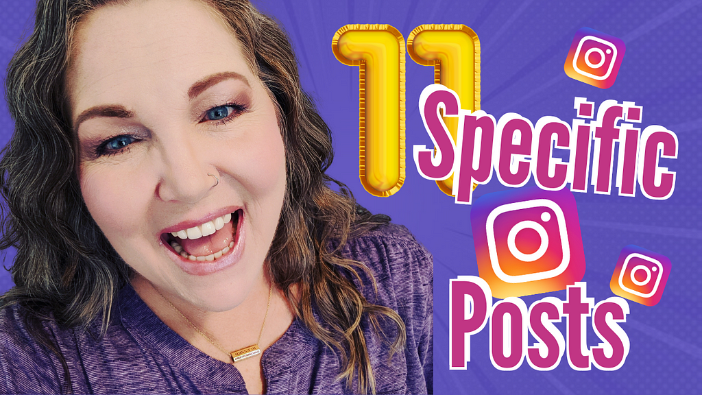 11 specific post for Instagram Suzanne Perkins M