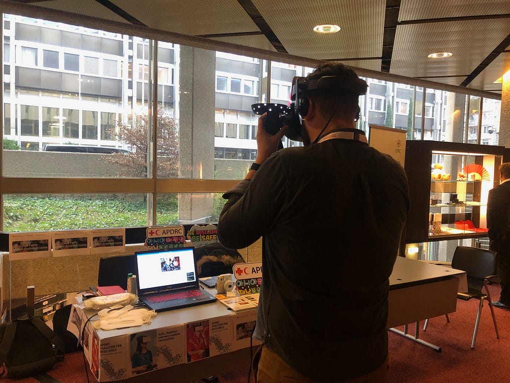 Trialing the VR Headset and earthquake response