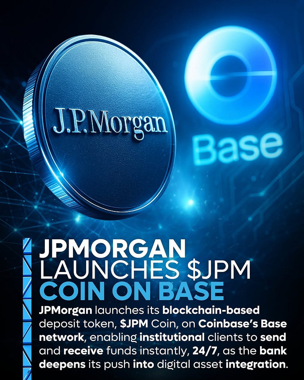 JPMorgan’s $JPM Coin on Base: Is This the Moment Traditional Banking Finally Meets the Blockchain…