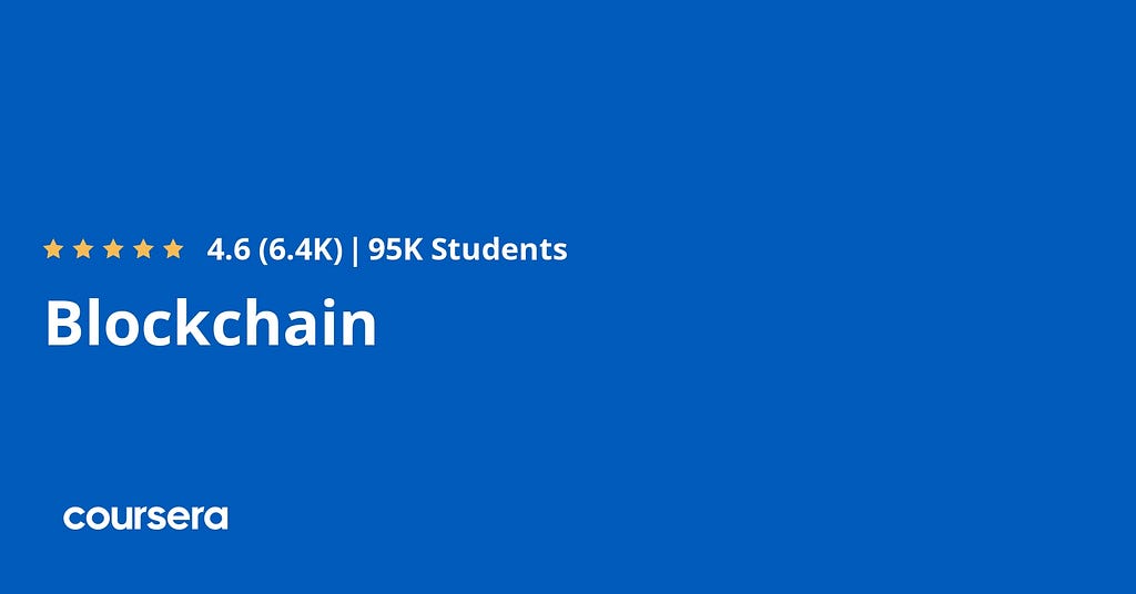 best Coursera course to learn Blockchain