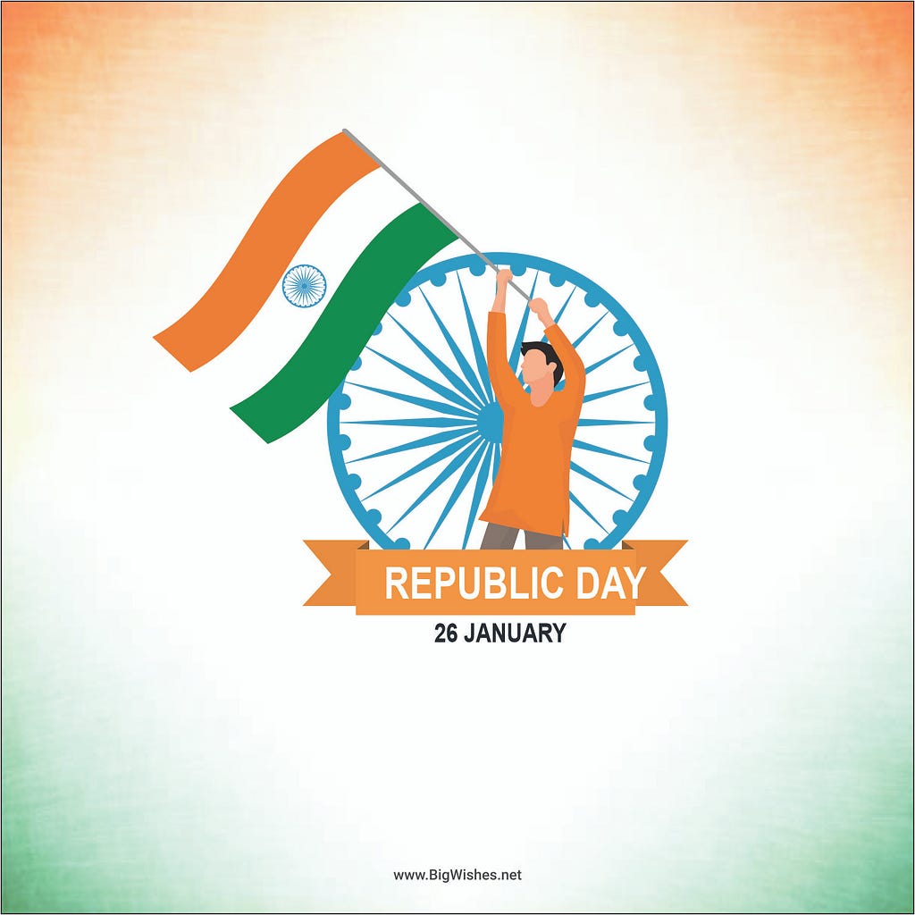 Indian flag republic day wishes Image