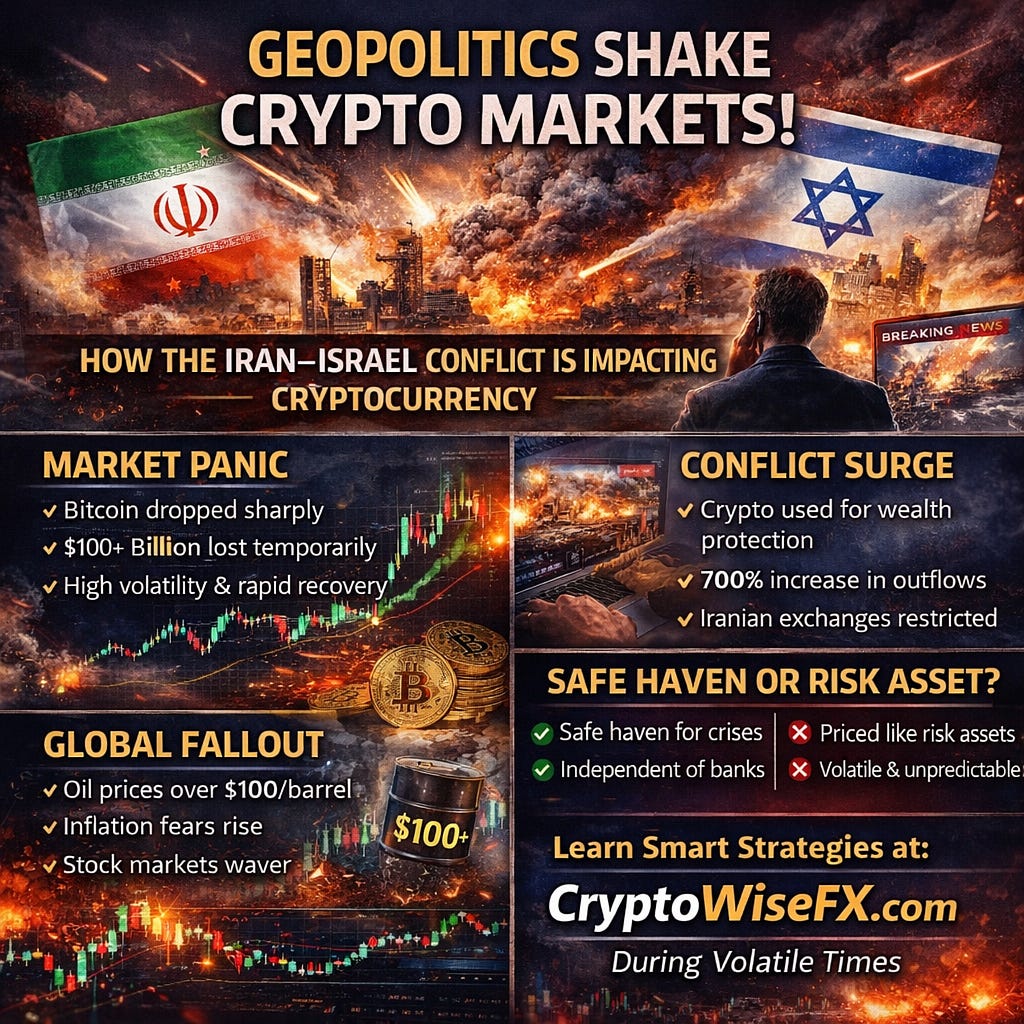 Crypto Markets & Geopolitics: How the Iran — Israel Conflict Is Shaping Cryptocurrency