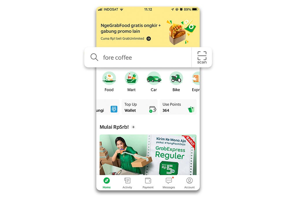 Grab Homepage with scan information