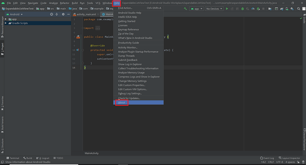 如何查詢查看AndroidStudio版本版號_how_to_know_android_studio_version_step1