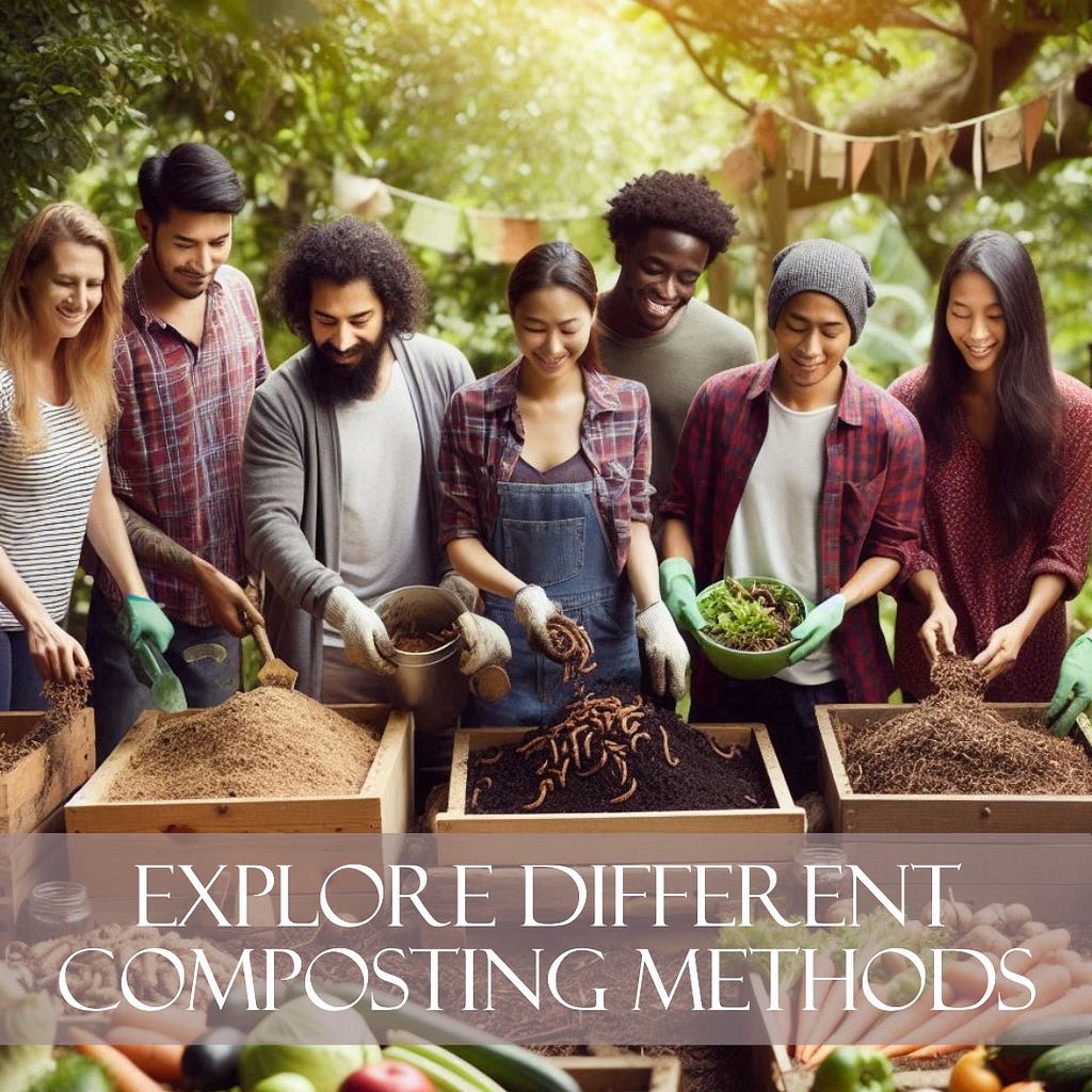 People exploring different methods of composting