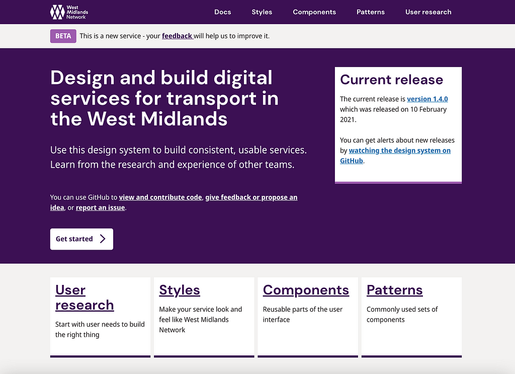 West Midlands Network Design System