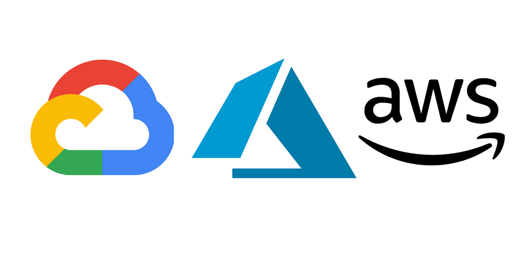 Logo GCP, Azzure, and AWS