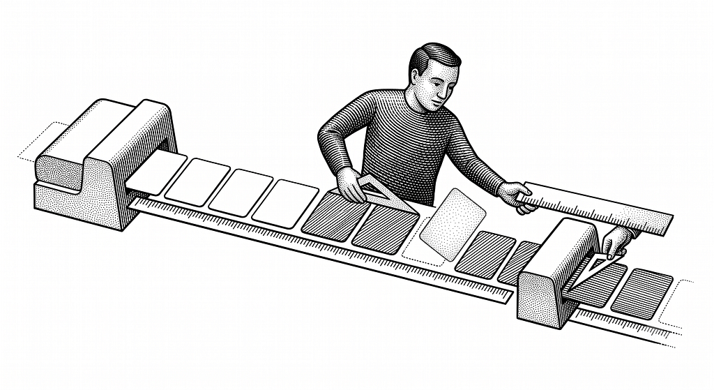The machine can judge at your speed, but only against a standard you set by hand.