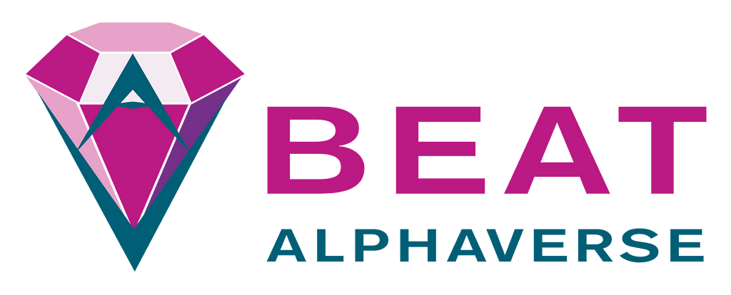 Beat Alphaverse’s Logo: A pink and grey diamond