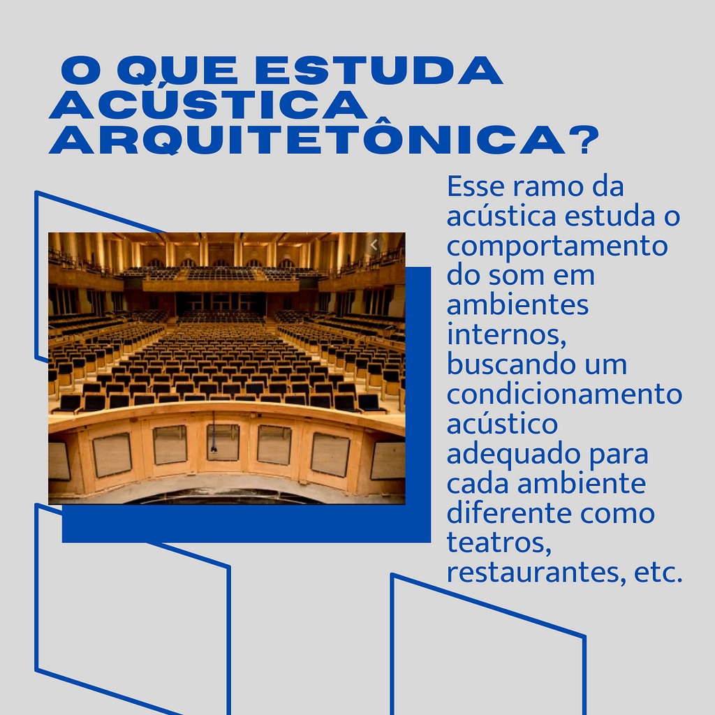 O que estuda acústica arquitetônica?