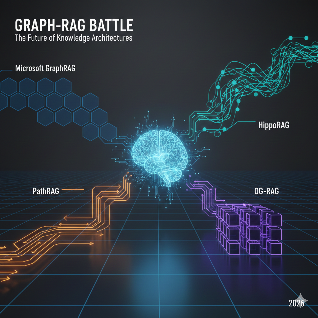 GraphRAG vs HippoRAG vs PathRAG vs OG-RAG: Choosing the Right Architecture for Your Knowledge Graph