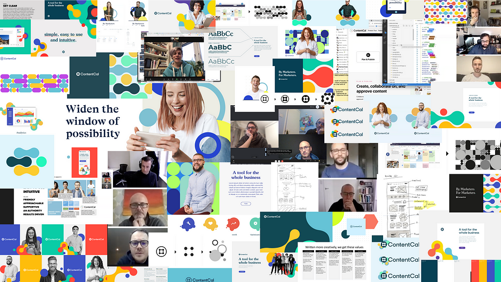 Development work for ContentCal’s brand identity