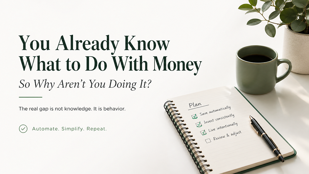 You Already Know What to Do With Money. So Why Aren’t You Doing It?