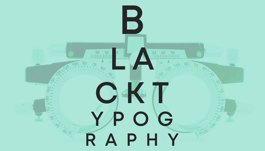 Looking at a snellen chart with an Optometry test glass
