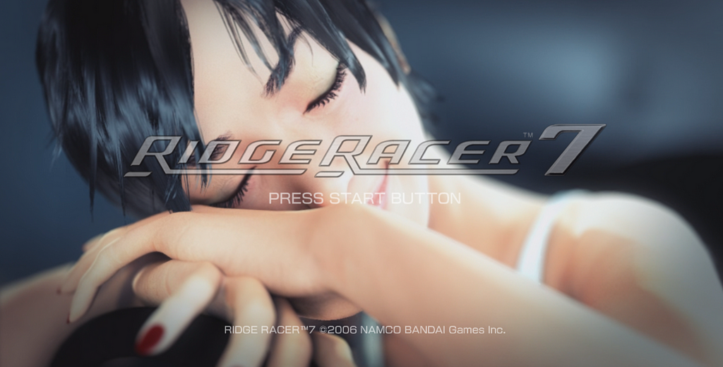 reiko nagase ridge racer 7 main menu smile racing queen