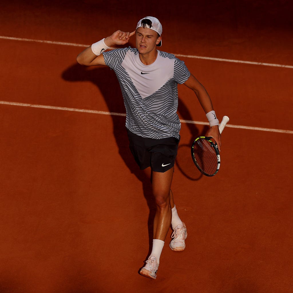 The 21-year-old appears to be struggling against lower-ranked players. | Image Credit: Holger Rune/X via Getty Images.