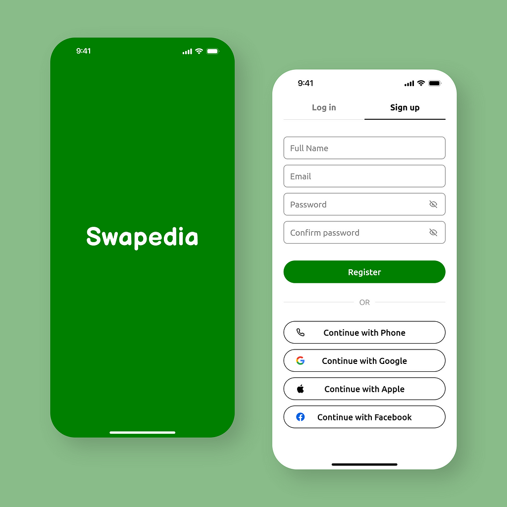Swapedia App UI UX Design